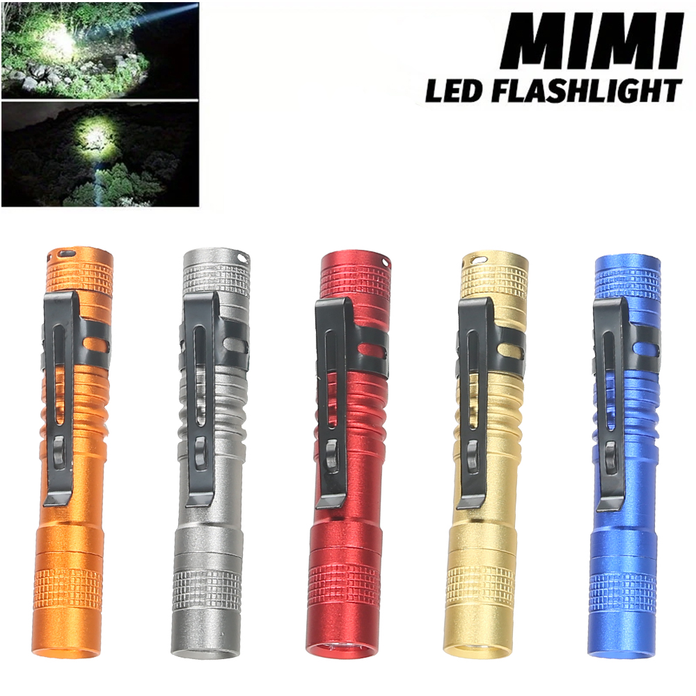 Outdoor Camping Lighting - ミニポータブル LED ペンライト クリップ付き 超高輝度 高ルーメン