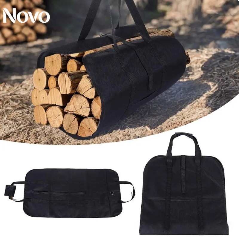 Outdoor Camping Fireplace - 暖炉用薪運搬バッグ、薪収納バッグ、大容量薪ホルダー、薪ストーブ、屋内屋外キャンプ用