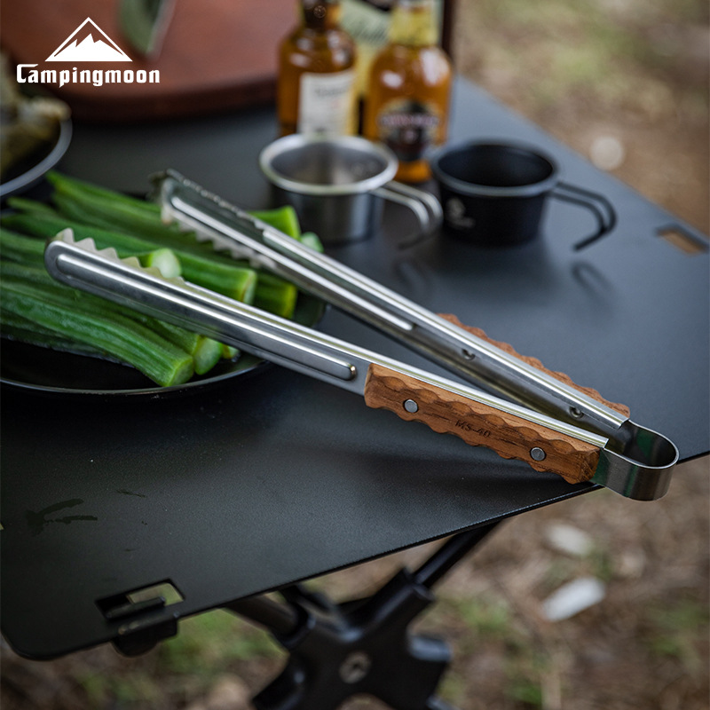 Outdoor Camping Uk - アウトドアキャンプキッチン用品調理器具サービングトングバーベキュークリップクランプバーベキュー食品トングステンレス鋼バーベキュー食品クリップクランプ