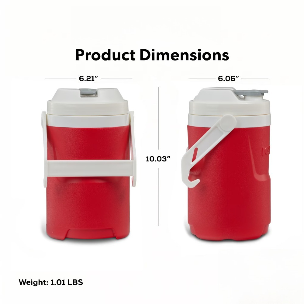 Outdoor Activities In Camping - スポーツウォーターボトル 1/2ガロン ジャグ ハンドルフック付き 大容量 再利用可能なプラスチック製ドリンク容器