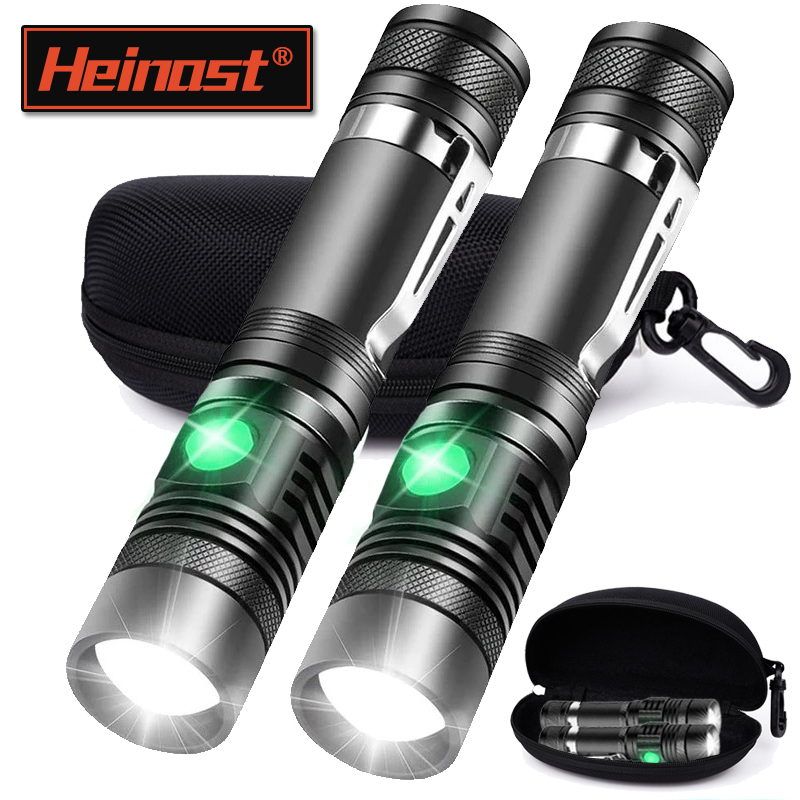Headlamp - 充電式 T6 ハンドヘルド懐中電灯使用 18650 ズームトーチポータブルキャップクランプヘッドランプペンクリップ作業灯屋外懐中電灯
