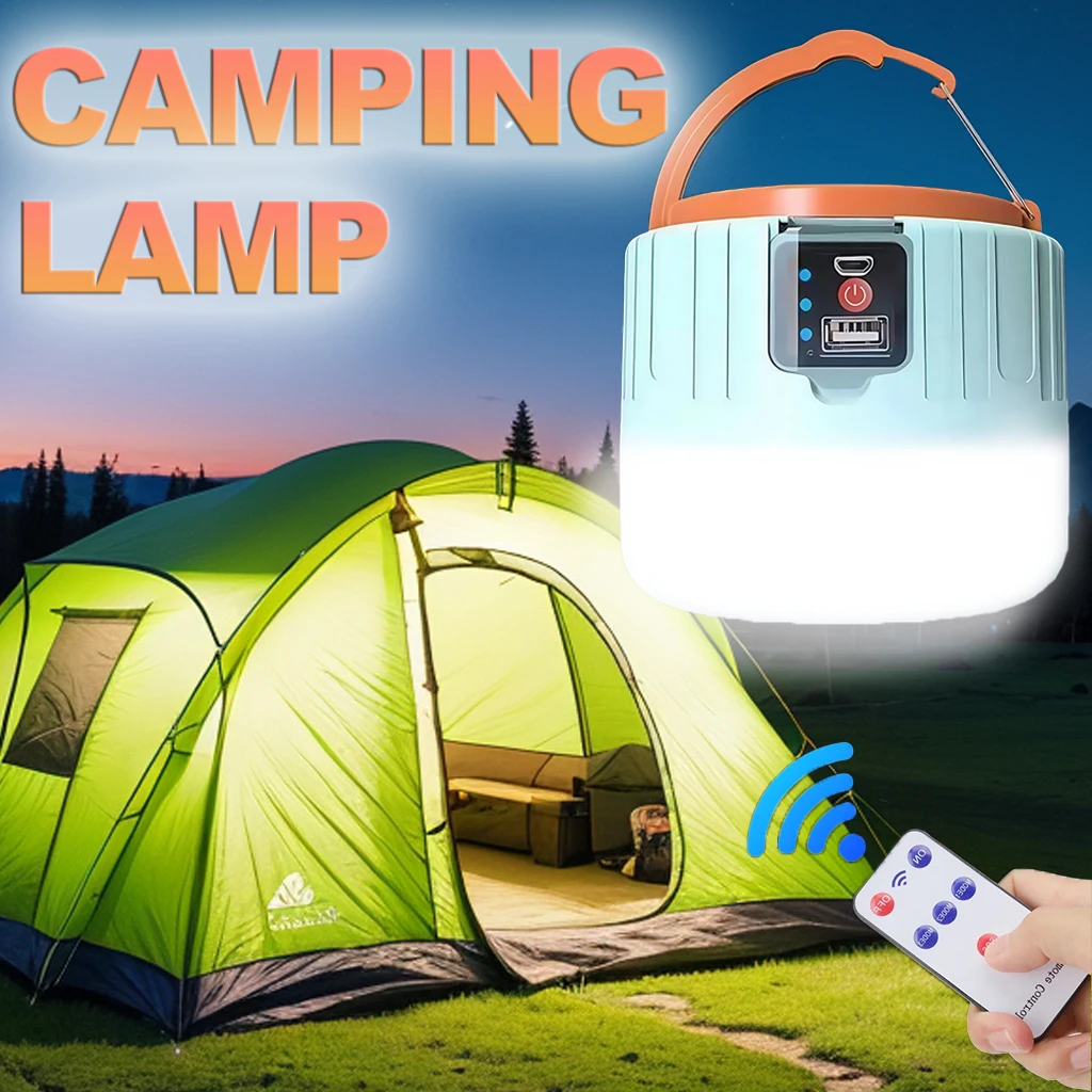 Outdoor Camping And Fishing - ソーラーキャンプランタン 充電式LEDポータブルワークライト リモコン付き、パワーバンク懐中電灯 釣りBBQ用屋外緊急ランプ