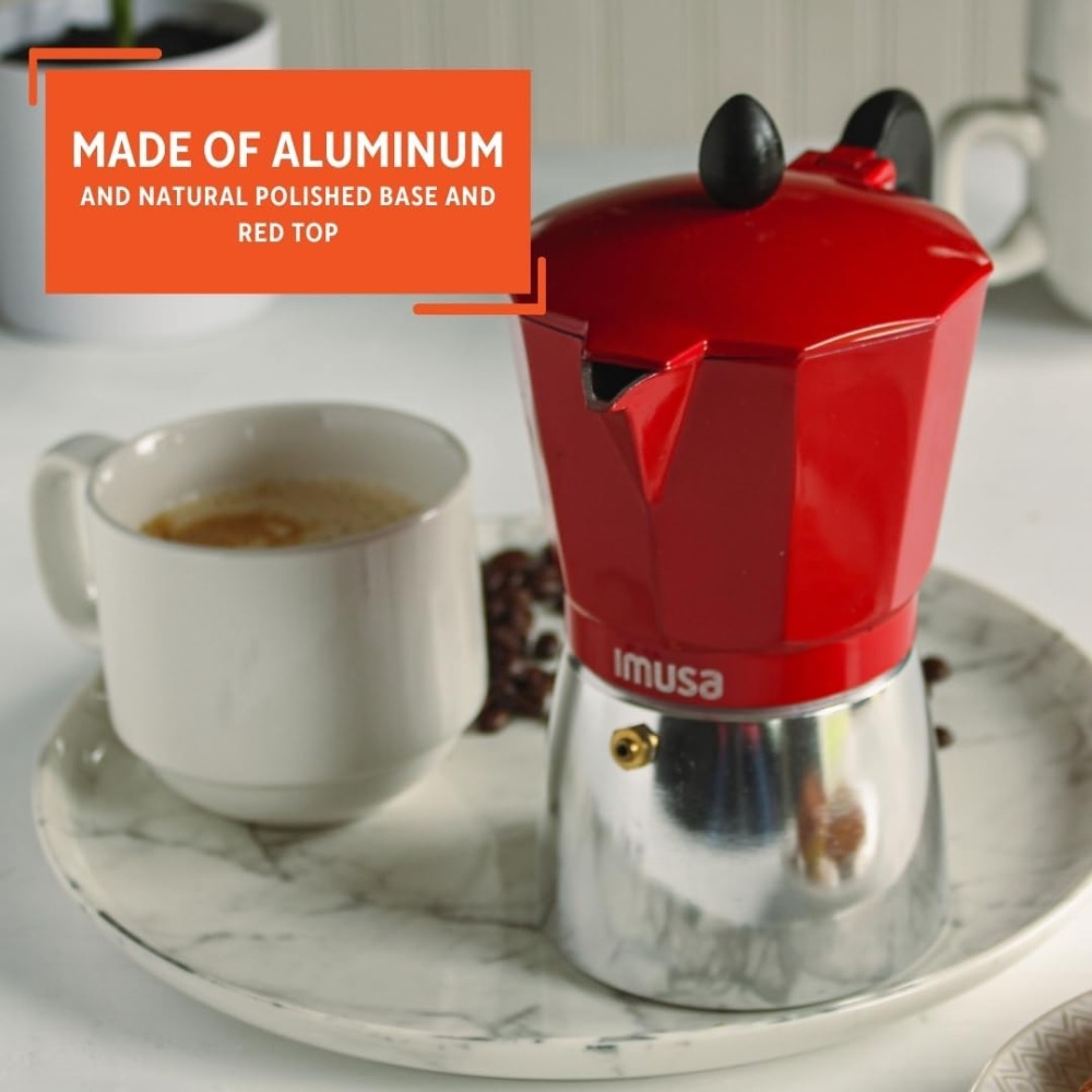 Camp Percolator Coffee - コンロ用エスプレッソメーカー 3カップ モカポット アルミ製パーコレーター ガス・電気・IH調理器対応 イタリアンスタイルコーヒーメーカー