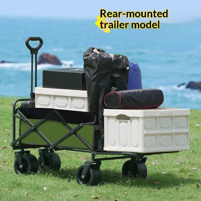 Outdoor Camping And Fishing - 工場直売 四輪プラットフォーム キャンプ用ユーティリティワゴン 175kg 折りたたみ式 OEM