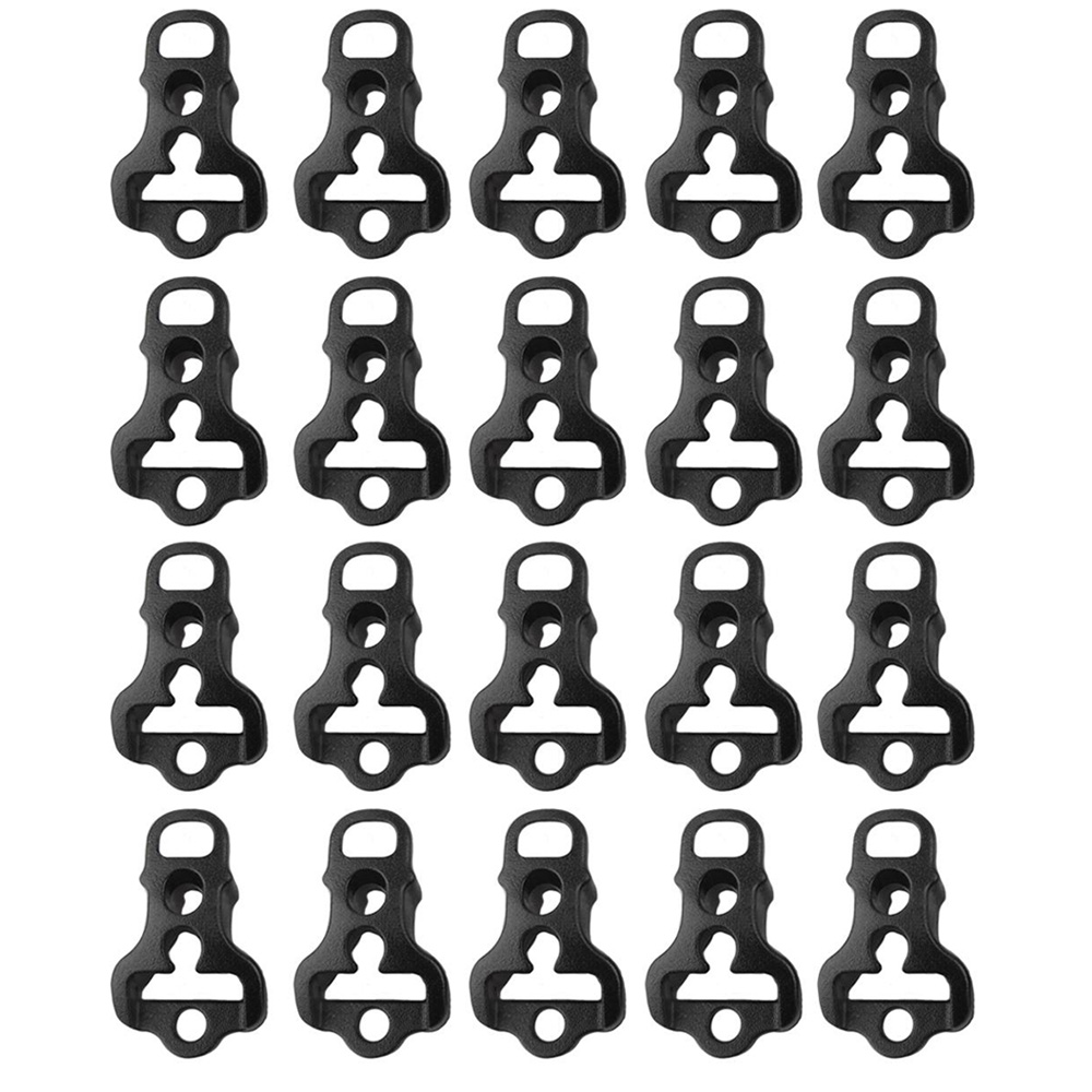 Outdoor Camping Extension Cord - 10/20/30個キャンプオーニングテント張り綱ランナー男ラインストッパーコードロープ締めテンショナーバックパック装備アクセサリー