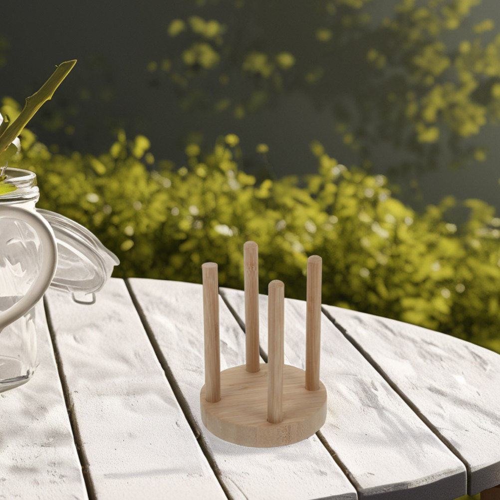 Outdoor Camping Activities - コンパクトな木製カップホルダー アウトドア活動用 紙コップや木製タンブラーを収納できるデザイン ピクニック キャンプ パーティーカップ
