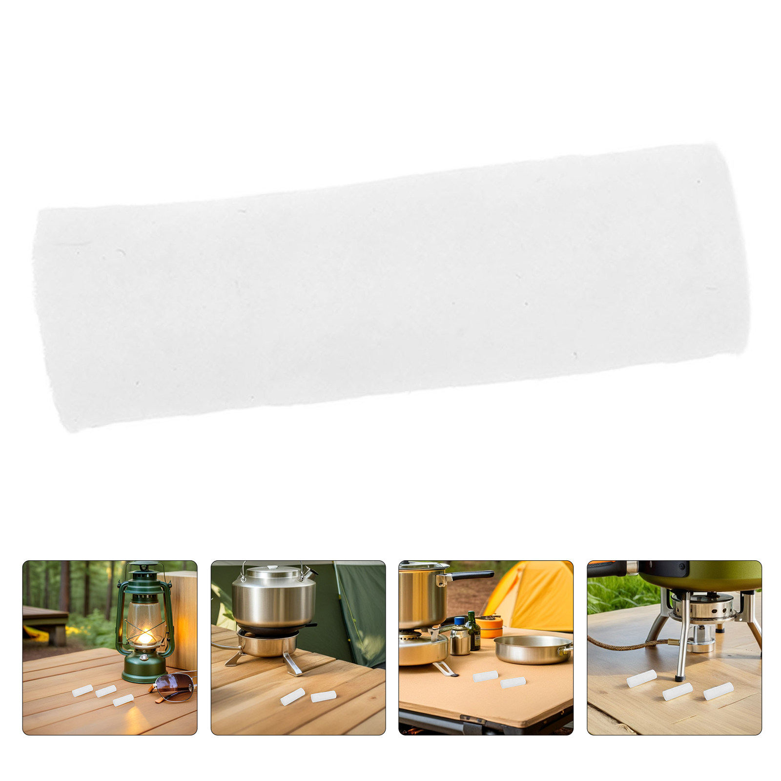 Outdoor Camping Fireplace - 30本入り アウトドア キャンプ用ファイヤースターター コットンスティック 多用途着火剤 炭、紙、草、暖炉、煙突、ハイキング、サバイバルに