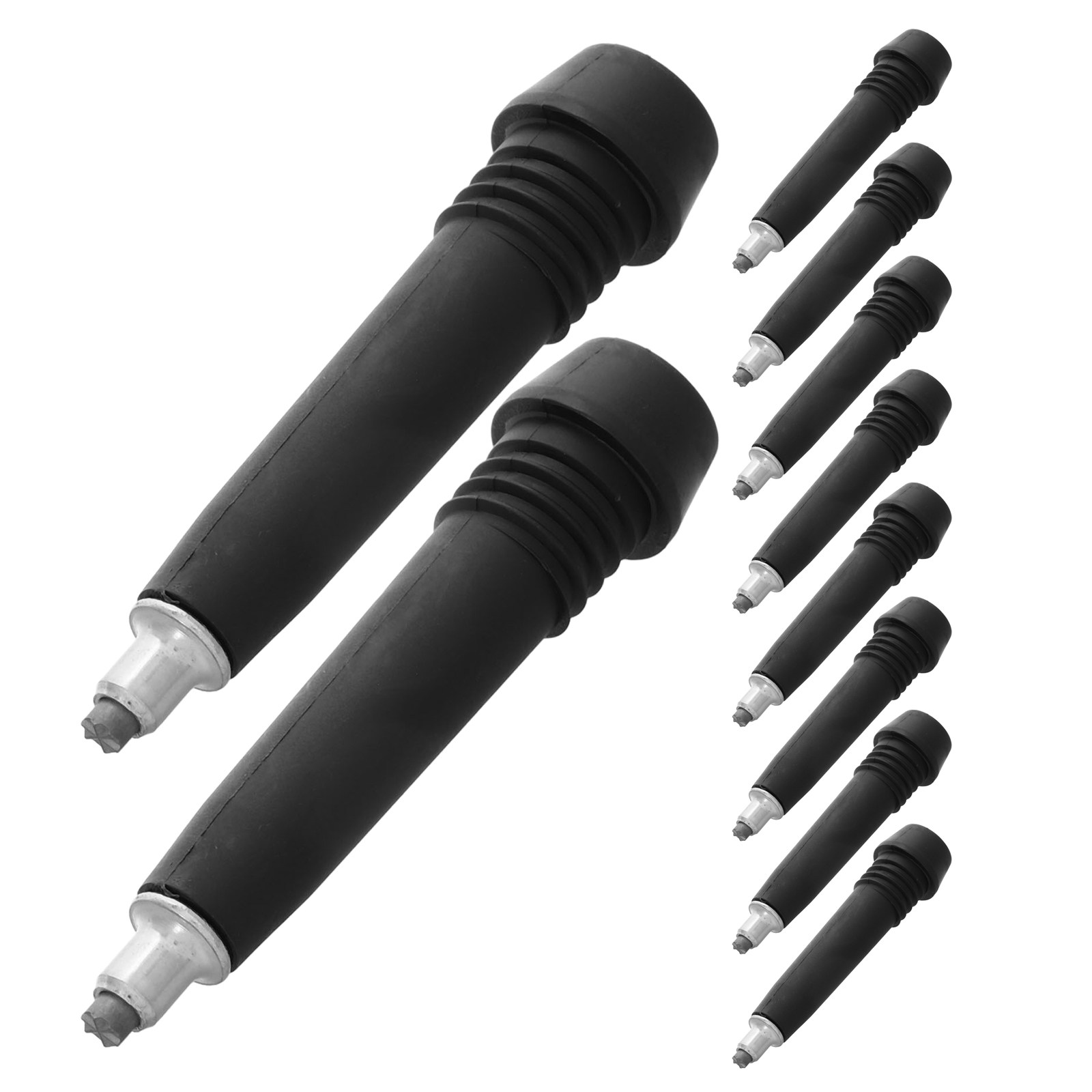 Trekking Poles - 10個入り ハイキングポールチップ ウォーキングスティック 汎用互換 超硬合金製交換用フットプロテクター アウトドアトレッキングポール用