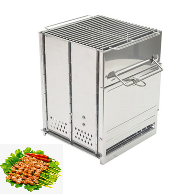 Outdoor Camping Stove Wood - ウッドストーブ アウトドア キャンプ用品 分解可能なポータブルピクニックストーブ クロスボーダー クッキングガーナーアクセサリー