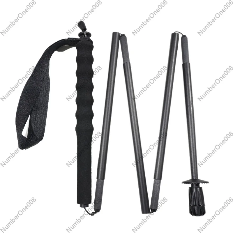 Trekking Poles - 超軽量カーボンファイバー折りたたみ式トレッキングポール、ハイキング、バックパッキング、トレイルランニング用の携帯用ショートウォーキングスティック