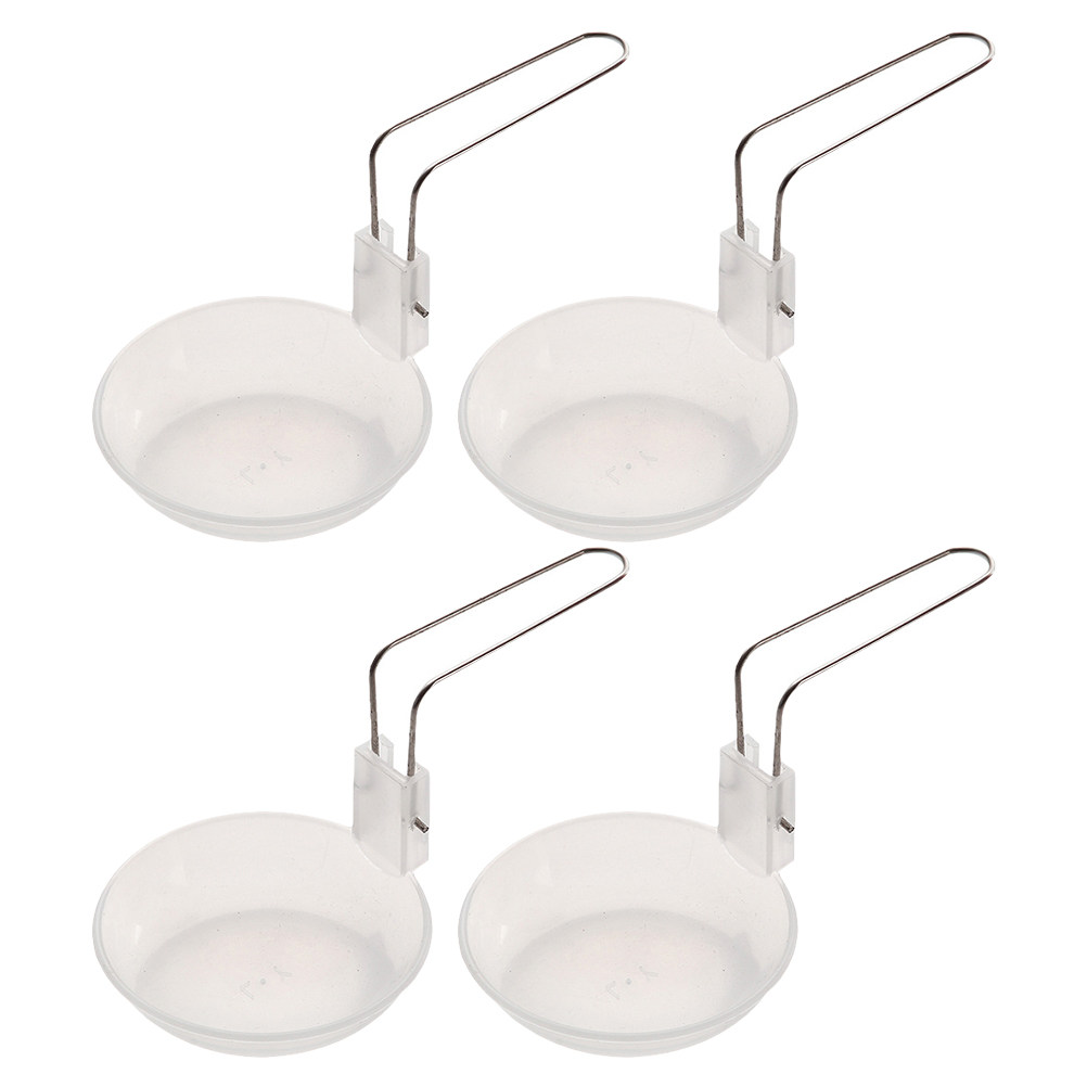 Outdoor Camping Utensils - 4個入り折りたたみ式スープレードル ポータブルプラスチック製キッチンツール キャンプ ハイキング アウトドア調理用スプーン アウトドアスープレードル
