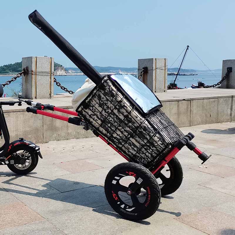 Outdoor Camping Shop - ポータブル折りたたみキャンプトロリーアルミ合金耐久性のあるショッピング釣り収納トロリーキャンプ便利なアウトドアツール