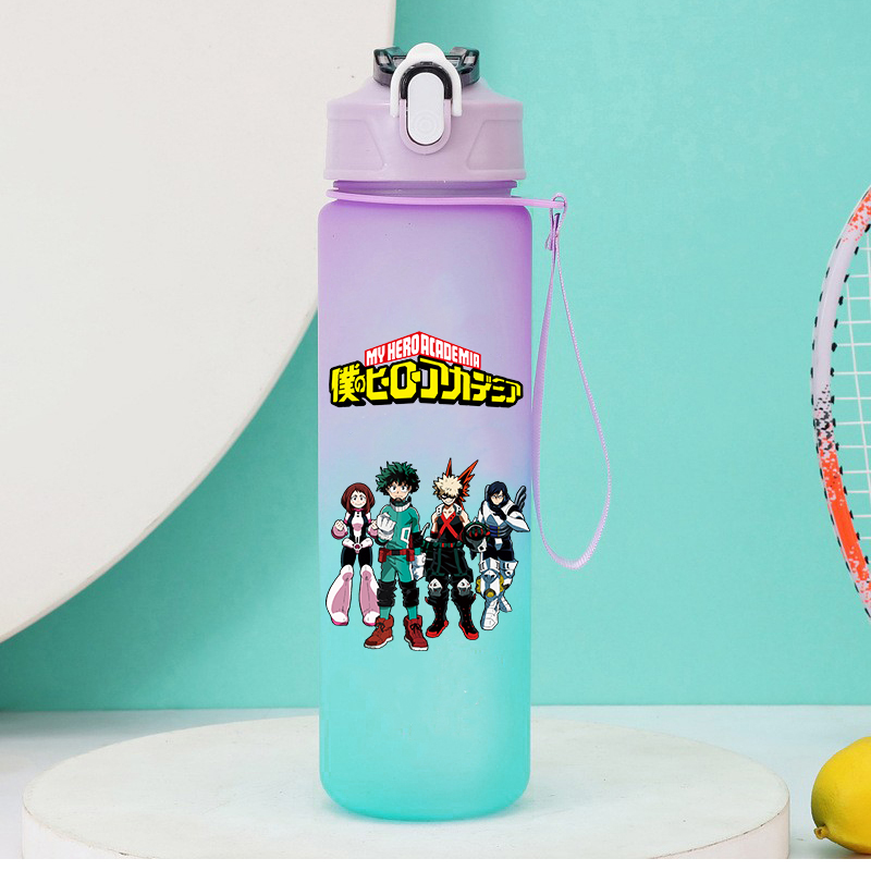 Outdoor Y Camping - 750 ミリリットルアニメ私のヒーロー学界ストロー水筒女性男性漫画飲料水カップ屋外大容量キャンプドリンクカップギフト