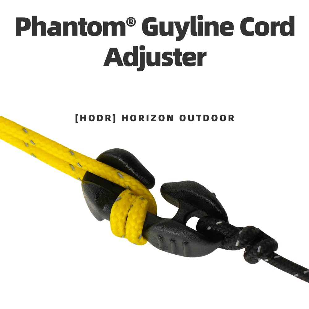 Outdoor Camping Extension Cord - Duraflex ファントムガイラインコードアジャスター POM マイクロテンショナー (1.5～4mm ライン用、テントとタープ用