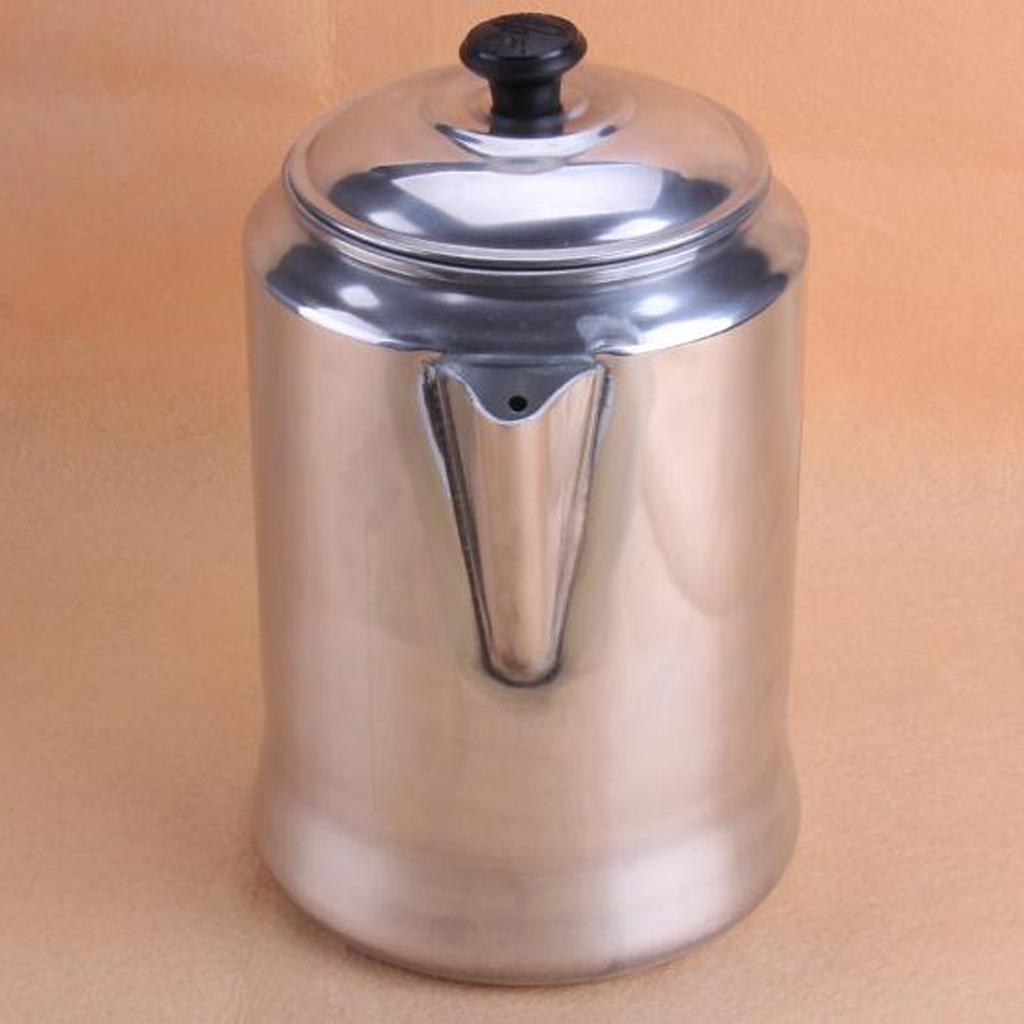 Camp Percolator Coffee - キャンプ用アルミコーヒーポット、ポータブルウォーターケトル、大容量パーコレーター（トルコ式コーヒー、アラビアコーヒー用）
