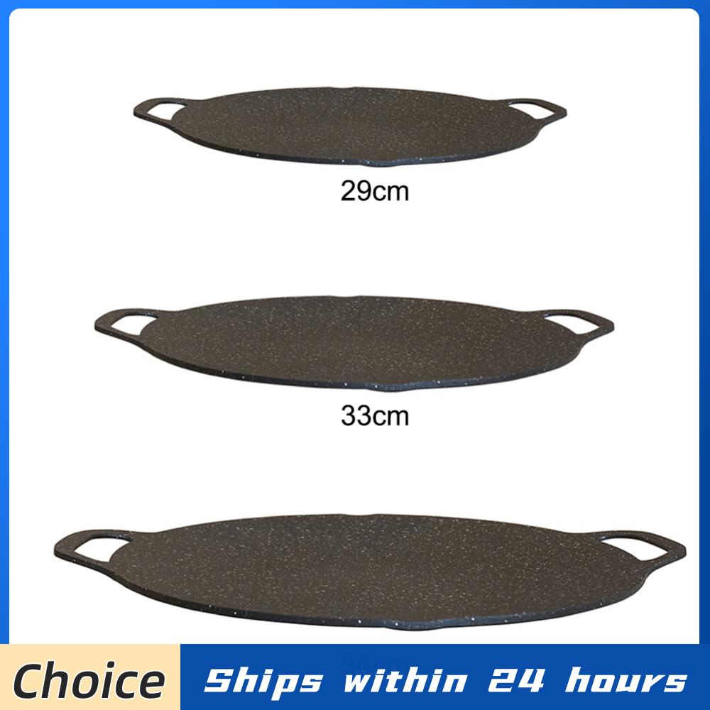 Outdoor Camping Griddle - 屋外グリルパン韓国風ローストフライパンノンスティックバーベキュープレート電磁調理器バーベキューベーキングトレイキャンプキッチンベイクウェア