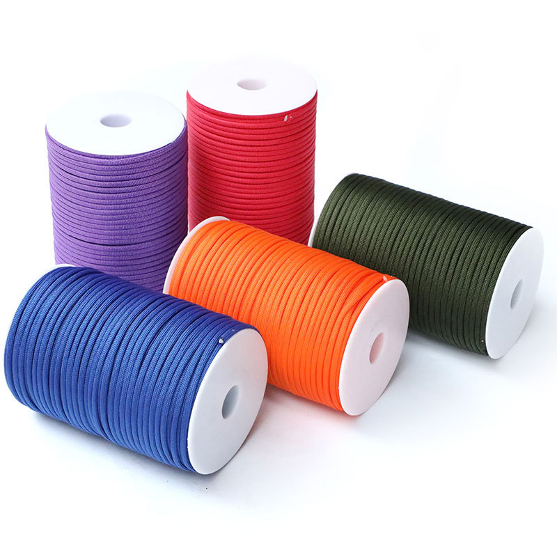 Outdoor Camping Extension Cord - 軍用パラコード,100m,550 m,7コア,4mm,屋外ロープ,サバイバル傘,テント,ハイキング,キャンプ用