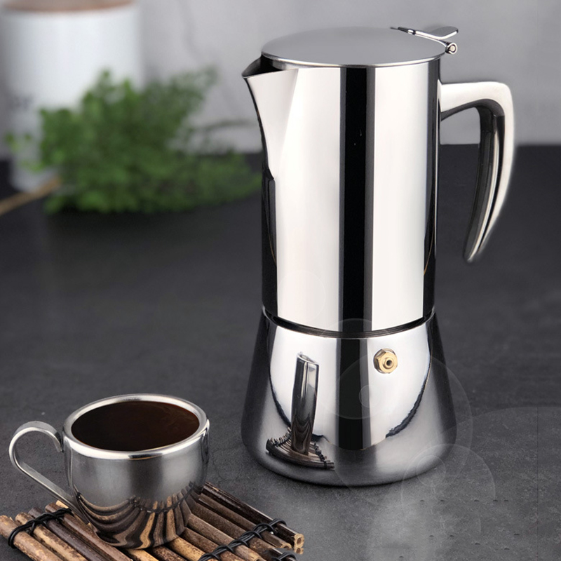 Camp Percolator Coffee - 200 ミリリットル/300 ミリリットルポータブルコーヒーポット 304 ステンレス鋼モカポットキッチンコーヒーバーパーコレータードリンクケトルキャンプコーヒー器具
