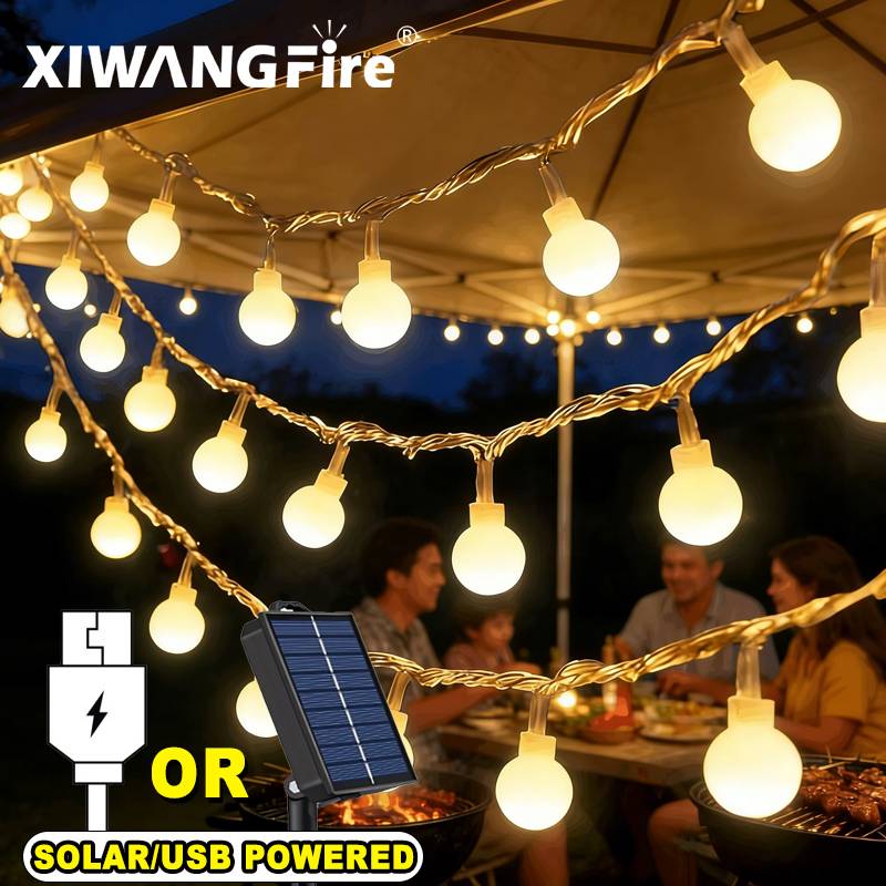 3-10M ソーラー/USB/バッテリー式ストリングライト、 - Outdoor Camping Lighting のレビューと価格