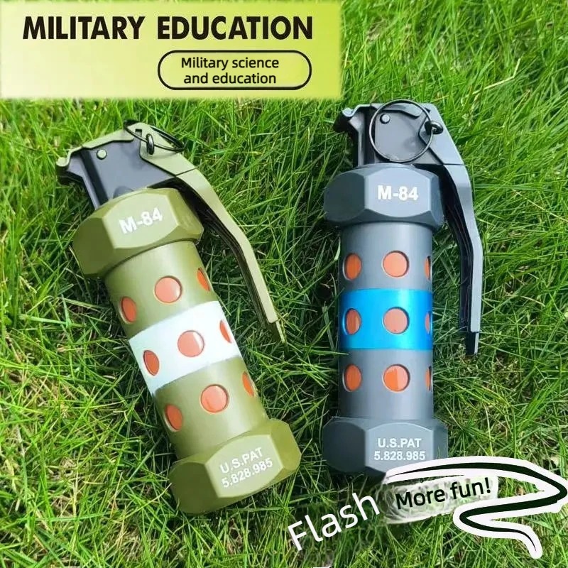 戦術的な M84 ダミー手榴弾モデル ストロボ LED サバ - Outdoor Y Camping のレビューと価格
