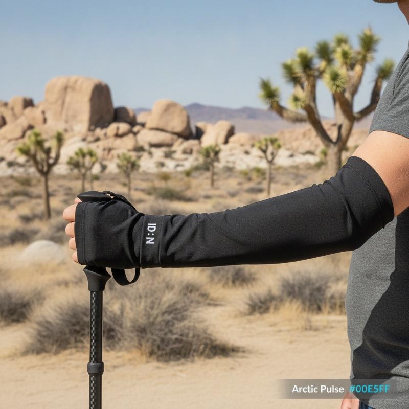 1 ペアの男性用抗 UV アイスアームスリーブ、伸縮性のある - Outdoor Camping Activities のレビューと価格