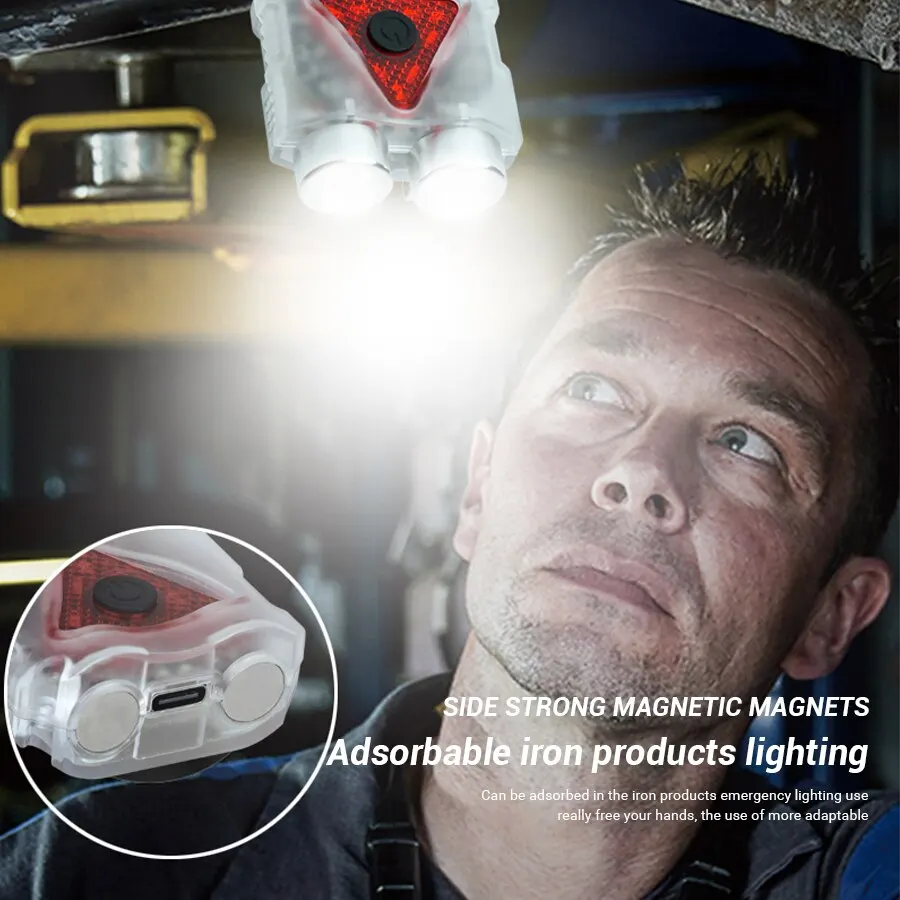 充電式ハンズフリーLEDヘッドランプ、防水キーチェーンマグネ - Outdoor Camping Lighting のレビューと価格