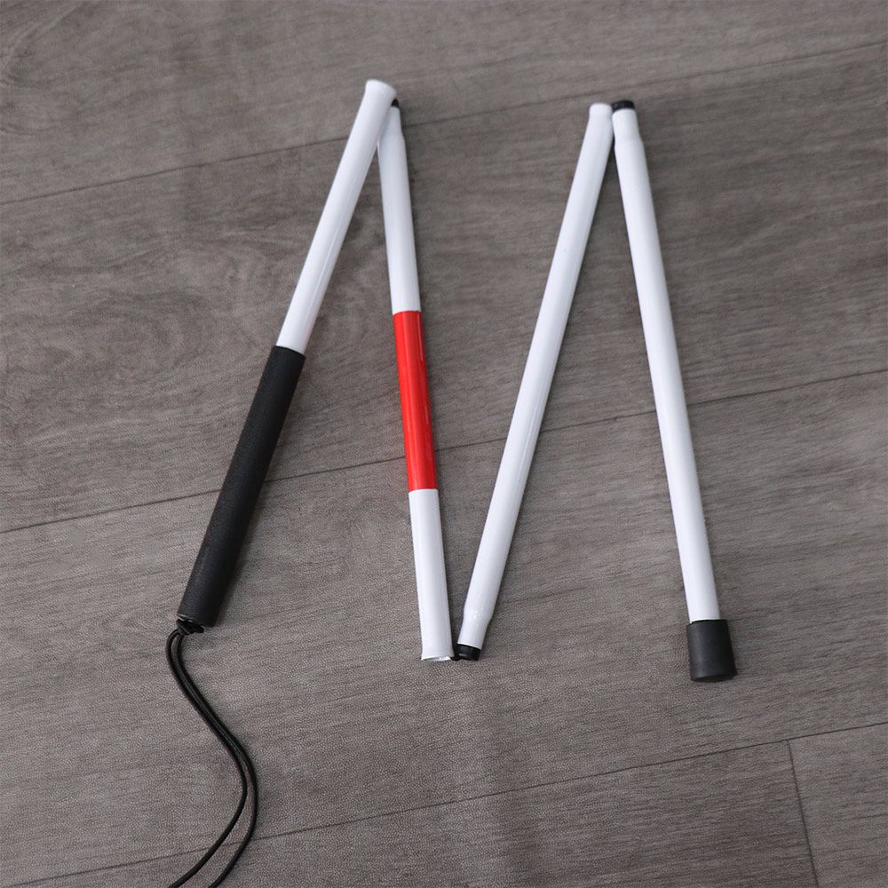 アルミ合金製盲人用杖 反射材付き滑り止めグリップ ハイキング - Trekking Poles のレビューと価格