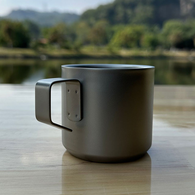 150ml ミニコーヒーマグ/ビールマグ、二層チタン合金、小 - Outdoor Camping Utensils のレビューと価格