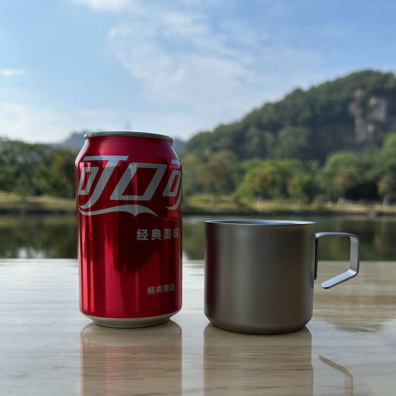 150ml ミニコーヒーマグ/ビールマグ、二層チタン合金、小 - Outdoor Camping Utensils のレビューと価格