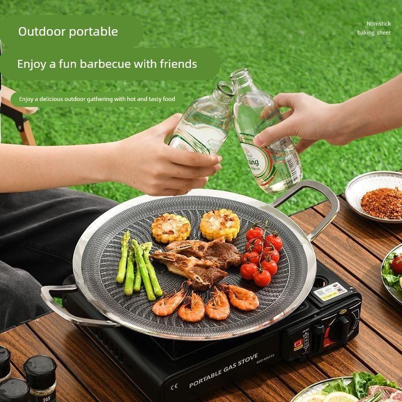 316ステンレス鋼多機能調理BBQグリルパン、キャンプ、家庭 - Outdoor Camping Activities のレビューと価格