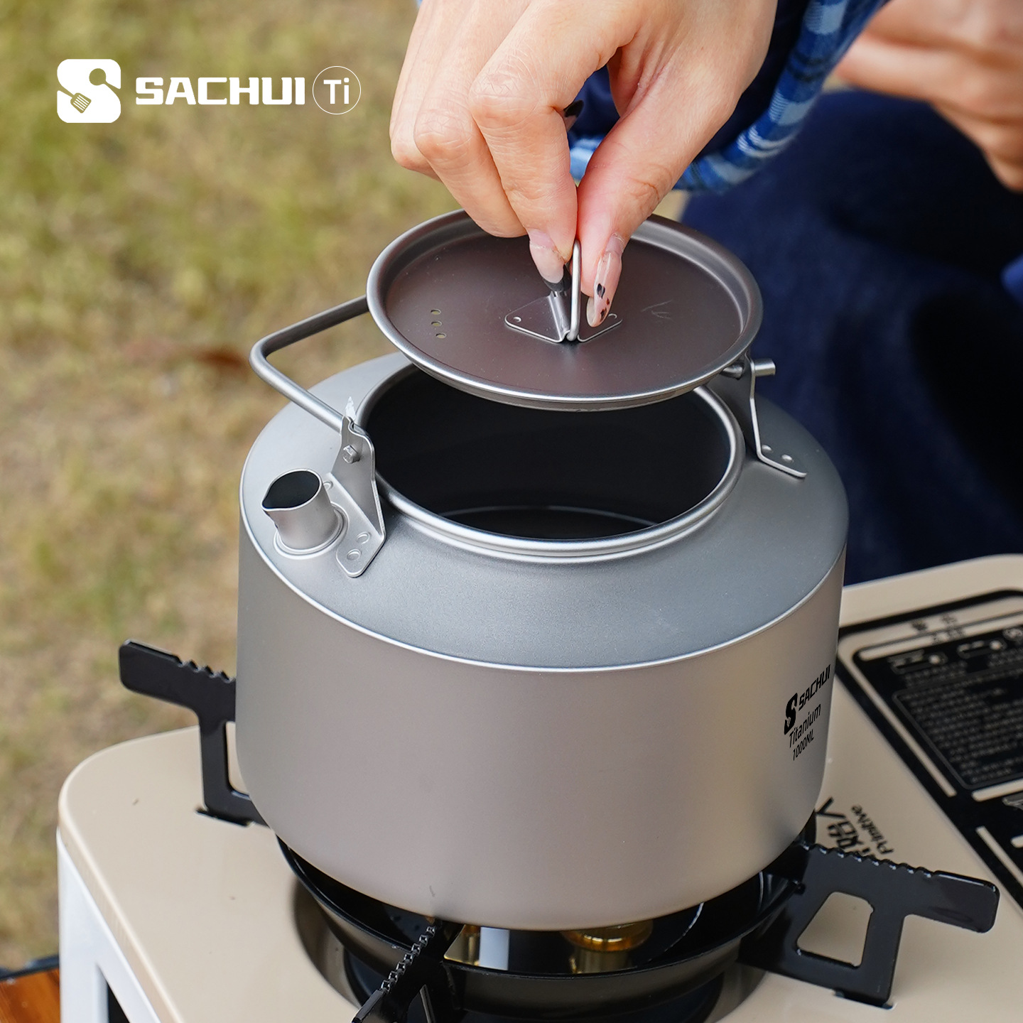 1000 ミリリットル純チタンケトル屋外超軽量茶コーヒーポッ - Outdoor Camping Uk のレビューと価格