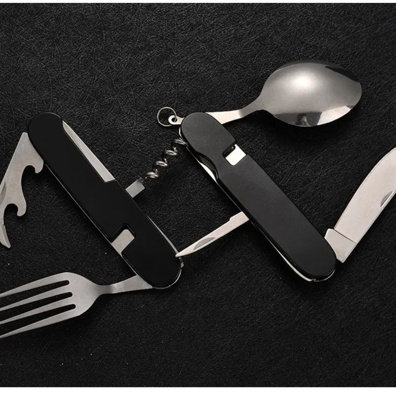 4 in 1 折りたたみ食器取り外し可能なキャンプ用品ステン - Outdoor Camping Uk のレビューと価格