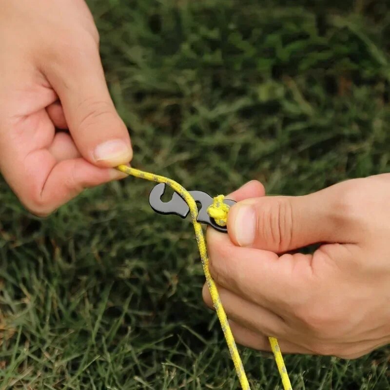 10 個調節可能なキャンプテントコードロープバックル S タ - Outdoor Camping Extension Cord のレビューと価格