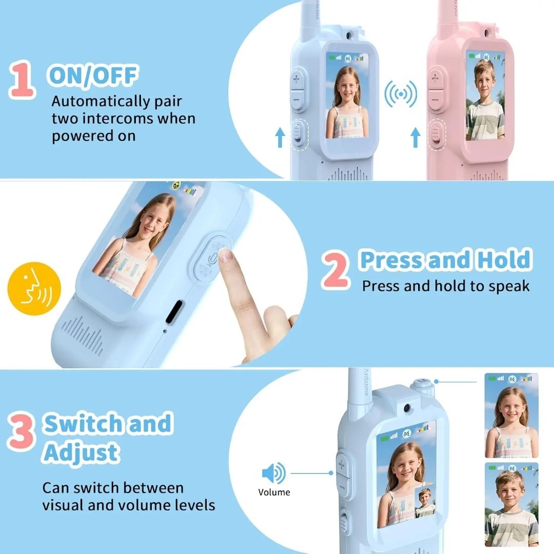 子供用トランシーバー2個セット 3～12歳向け 充電式双方向 - Outdoor Camping Videos のレビューと価格