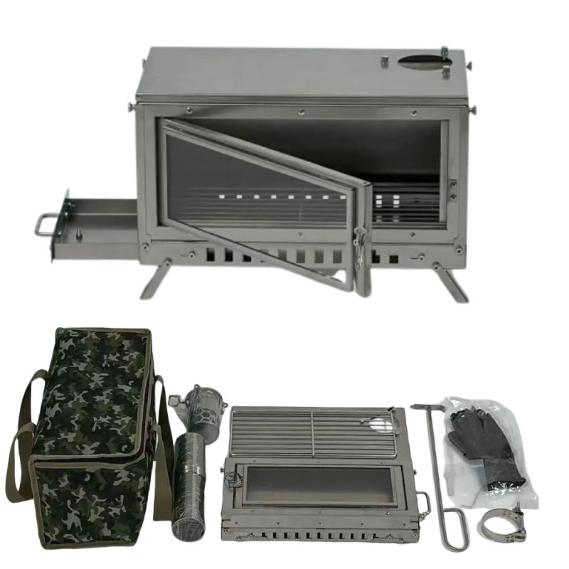 薪ストーブ テントストーブ 折りたたみ式 ポータブル 火鉢  - Outdoor Camping Stove Wood のレビューと価格