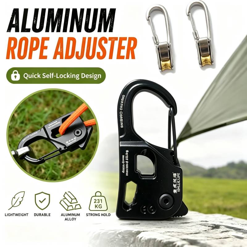 アルミ合金テントロープテンショナー強力な耐荷重アジャスターポ - Outdoor Camping Extension Cord のレビューと価格