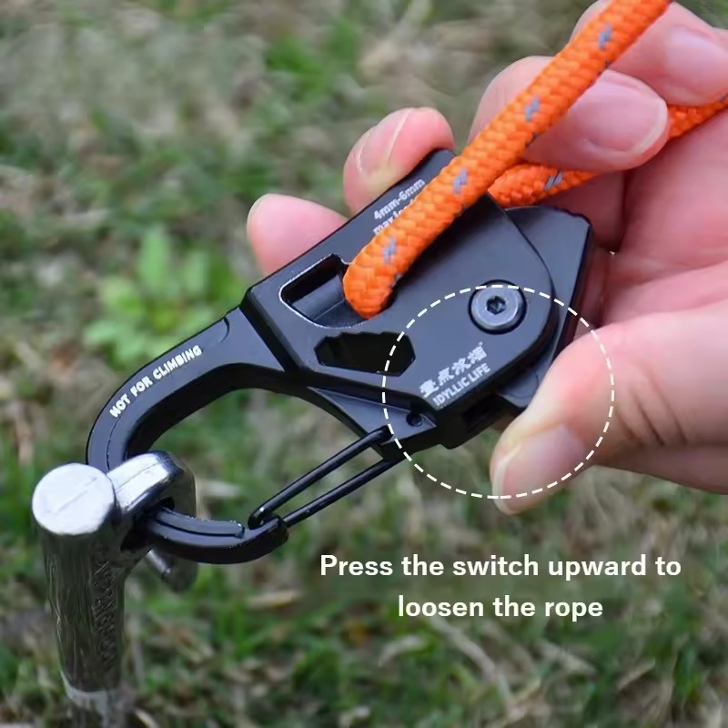 アルミ合金テントロープテンショナー強力な耐荷重アジャスターポ - Outdoor Camping Extension Cord のレビューと価格