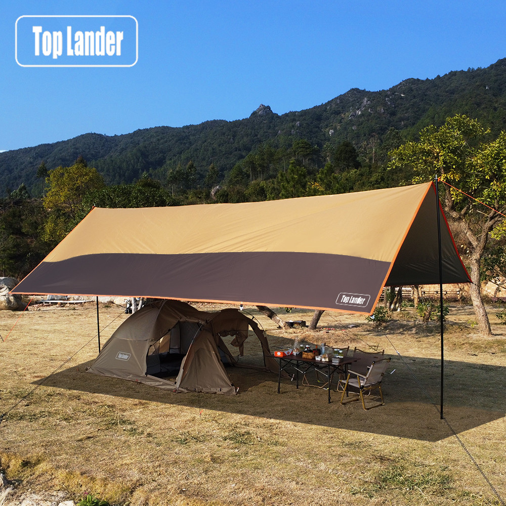 トップランダー 大型キャンプ防水タープ オックスフォード 4 - Waterproof Tarp Shelter のレビューと価格