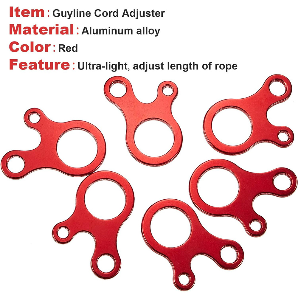 5/20 個テントロープバックル 3 穴キャンプテント風ロー - Outdoor Camping Extension Cord のレビューと価格