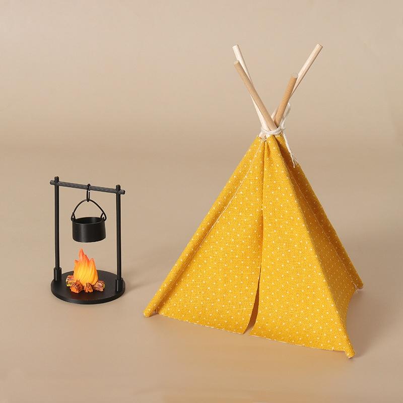 1:12 スケールキャンプテントモデル装飾模擬屋外テント飾り - Outdoor Y Camping のレビューと価格