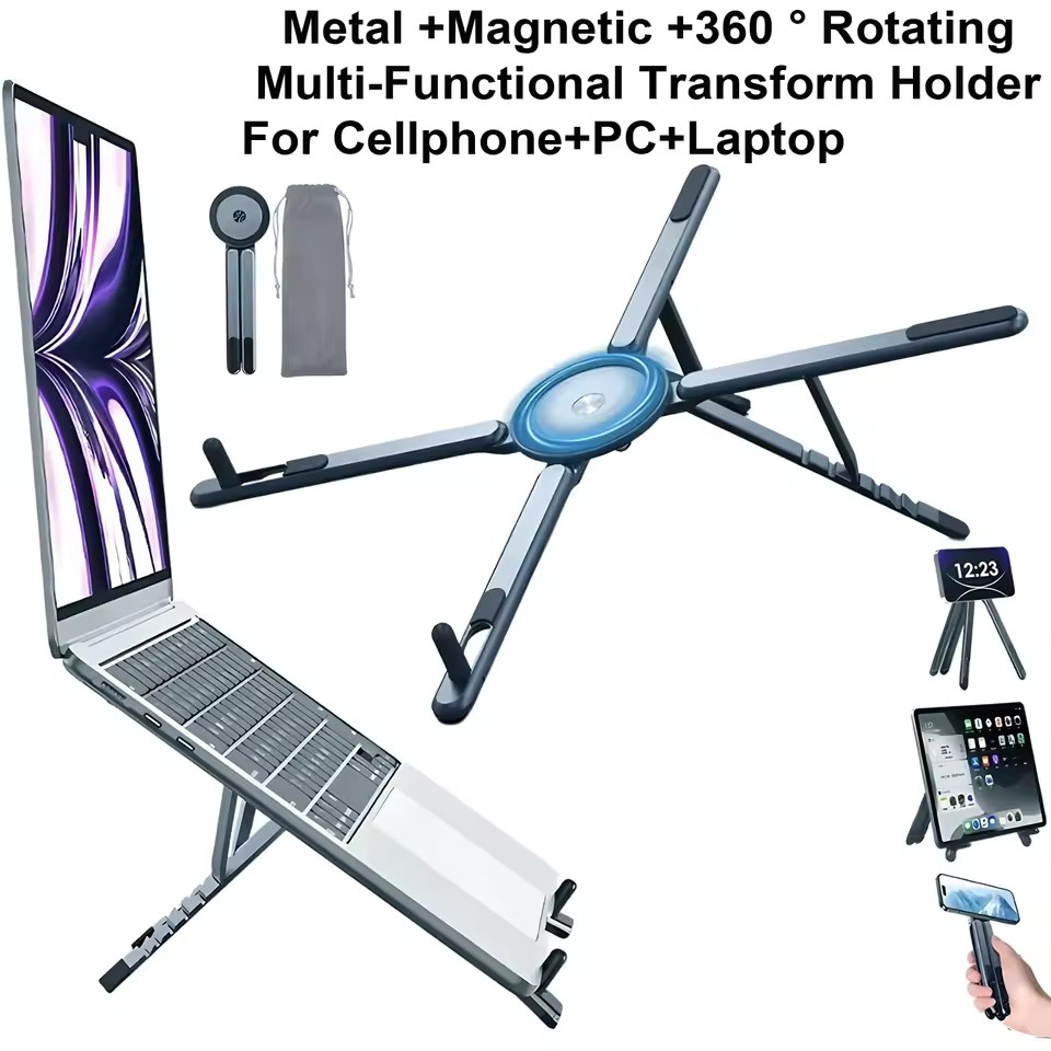 携帯電話用マグネット式ホルダー＆自撮り棒 3-in-1 折り - Camp Table Folding のレビューと価格