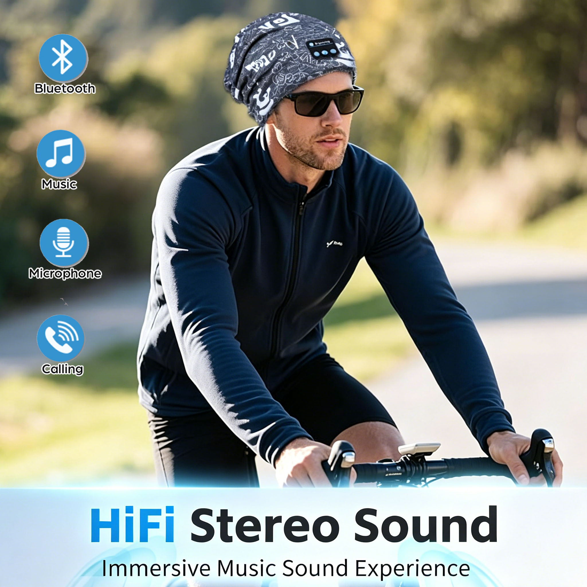 Bluetoothヘッドホン ワイヤレススマートキャップ ヘ - Outdoor Camping Videos のレビューと価格