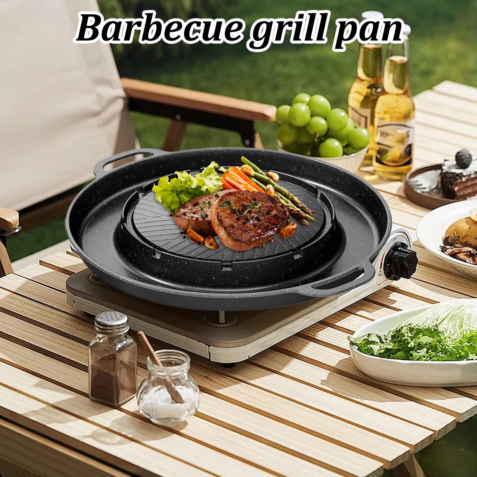 2-in-1 グリル＆ホットパン（コンロ用）、ノンスティック - Outdoor Camping Griddle のレビューと価格
