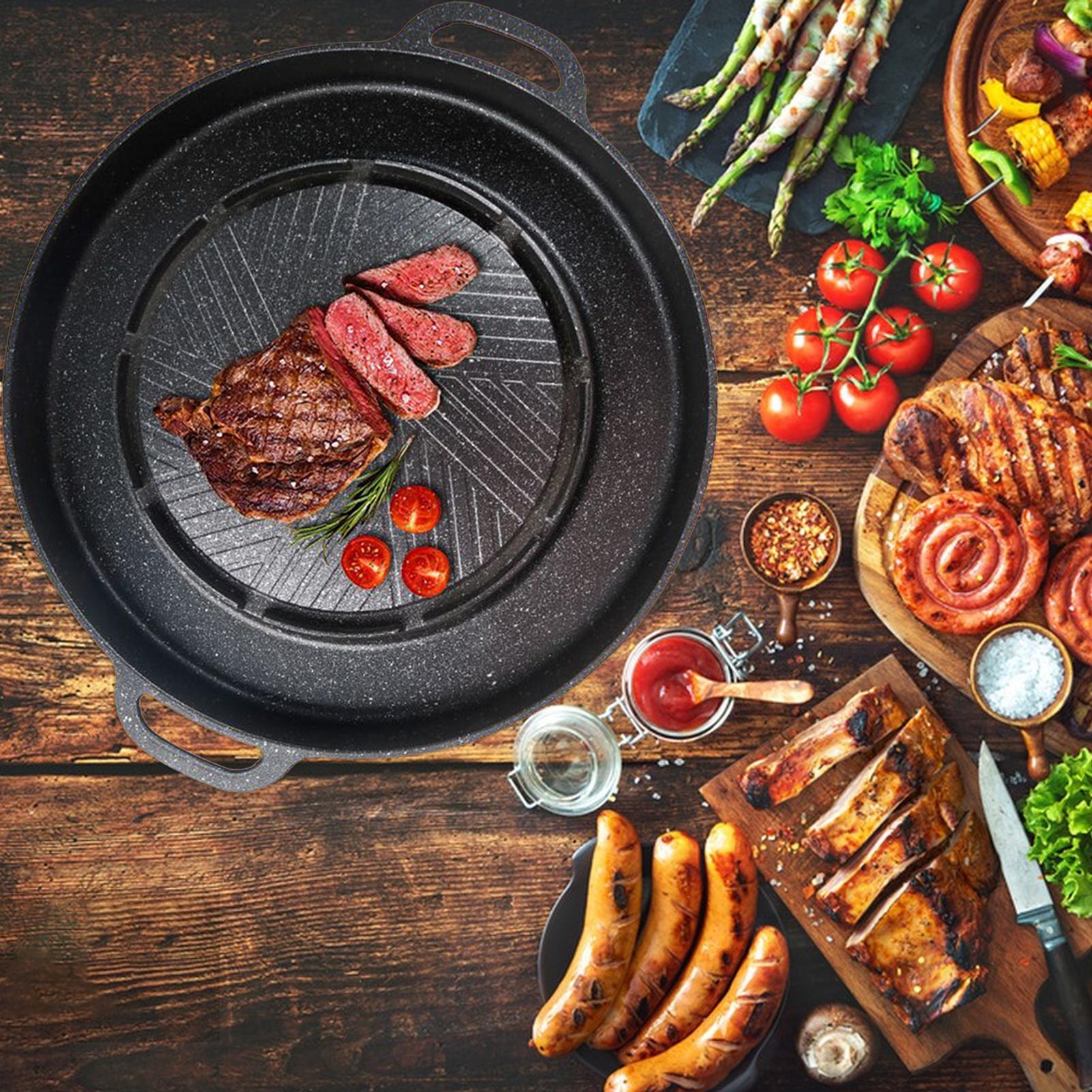 2-in-1 グリル＆ホットパン（コンロ用）、ノンスティック - Outdoor Camping Griddle のレビューと価格