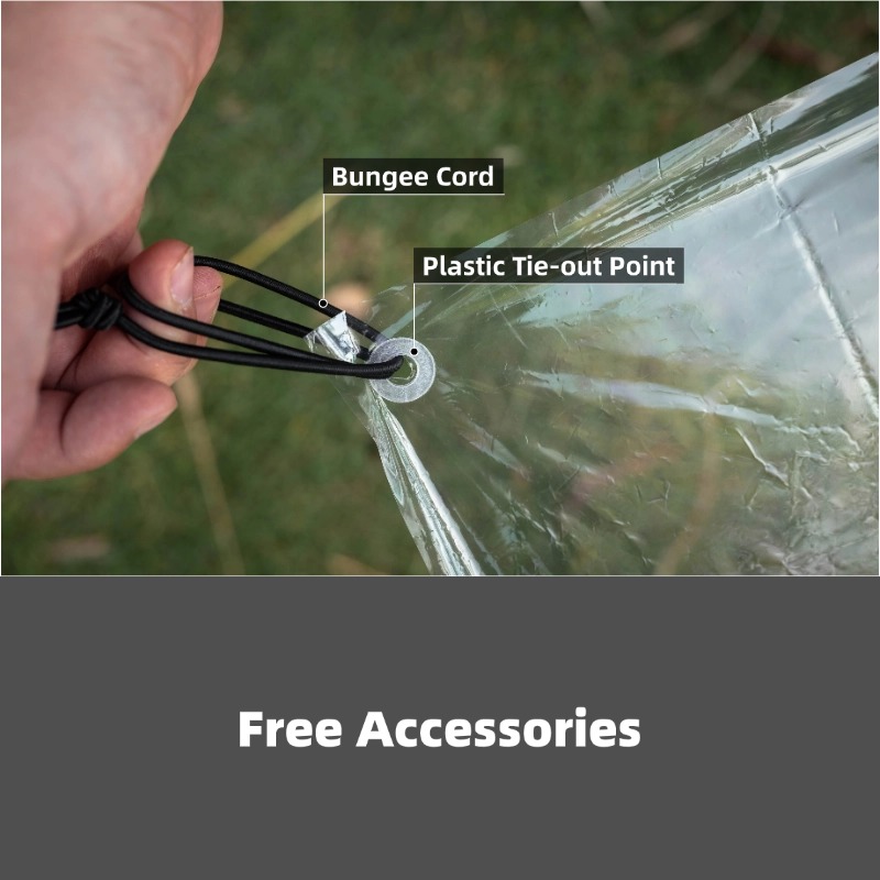 [HODR GEAR]超軽量ポリクログランドシート 69g  - Waterproof Tarp Shelter のレビューと価格