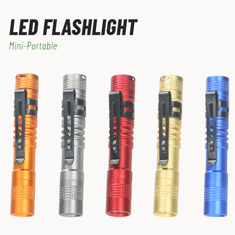 ペンクリップ付きポータブルミニLEDペン懐中電灯、ハンドヘル - Outdoor Camping Lampe のレビューと価格