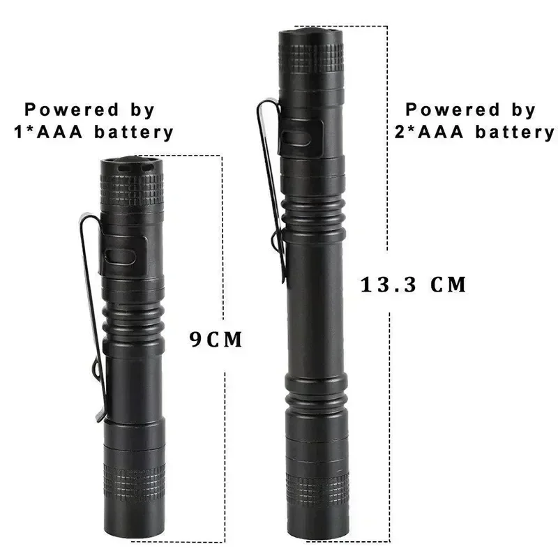 ペンクリップ付きポータブルミニLEDペン懐中電灯、ハンドヘル - Outdoor Camping Lampe のレビューと価格