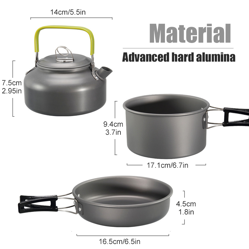 WESTTUNE キャンプ調理器具キット アルミ アウトドア - Outdoor Camping Uk のレビューと価格