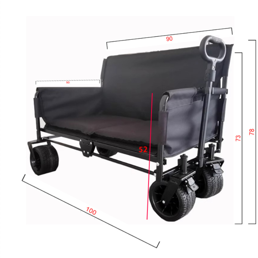 JXFT多機能四輪メタル屋外折りたたみワゴンリクライニングソ - Outdoor Camping And Fishing のレビューと価格