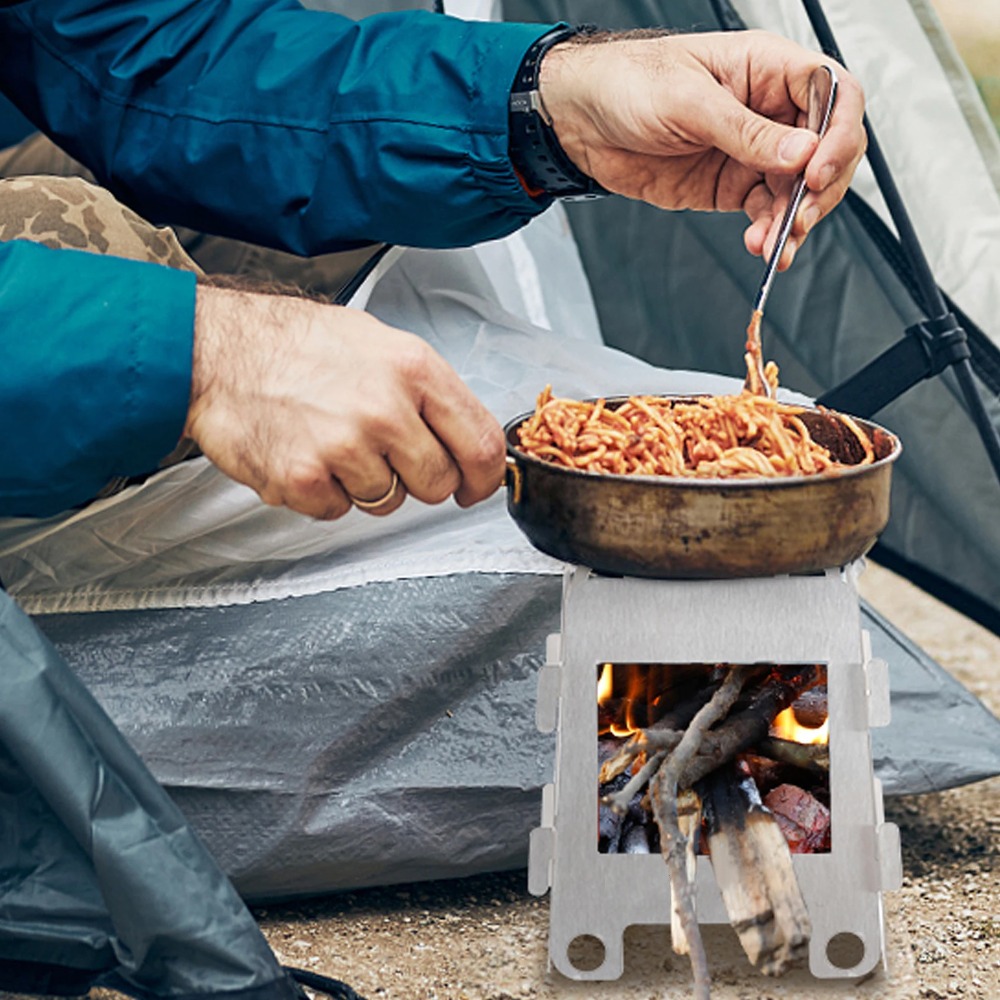 キャンプ炉薪ストーブアルコールストーブステンレス鋼ポータブル - Outdoor Camping Stove Wood のレビューと価格